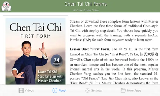 Chen Tai Chi Forms android App screenshot 0